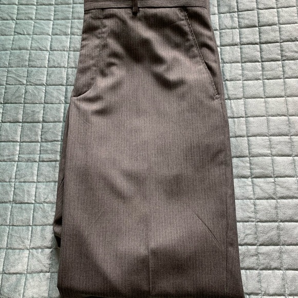 Banana Republic Factory gray pinstripe slacks. - Picture 3 of 6